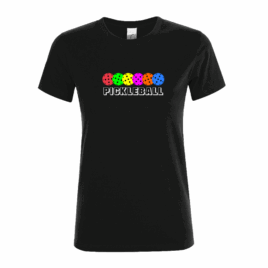 007. Pickleballs Ladies Fitted T-Shirt