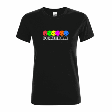 007. Pickleballs Ladies Fitted T-Shirt