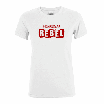 003. Pickleball Rebel Ladies Fitted T-Shirt