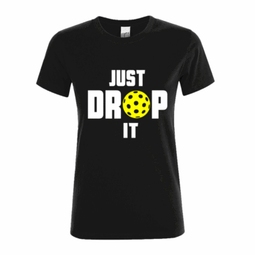009.  Just Drop It Ladies Fitted T-Shirt