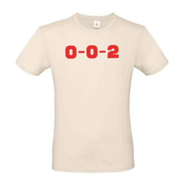 004.  All Colours  – Unisex  0-0-2 Short Sleeved T-Shirt