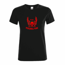 013A. Pickleball Punk Ladies Fitted T-Shirt