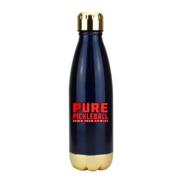 015. Pure Pickleball Vacuum Flask with Gold Trim – 500ml