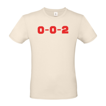 004.  All Colours  – Unisex  0-0-2 Short Sleeved T-Shirt