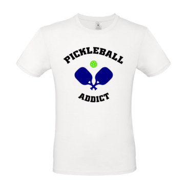 004.1. Pickleball Addict Short Sleeved T-Shirt