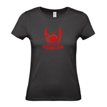 013A. Pickleball Punk Ladies Fitted T-Shirt